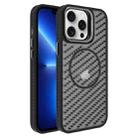 For iPhone 13 Pro O-Shape Hollow Cooling Lens Holder MagSafe Phone Case(Black) - 1