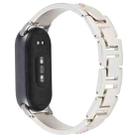 For Xiaomi Smart Band 9 / 8 Diamond Quick Release Chain Bracelet Metal Watch Band(Starlight) - 2