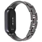 For Xiaomi Smart Band 9 / 8 Diamond Quick Release Chain Bracelet Metal Watch Band(Black) - 2