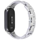 For Xiaomi Smart Band 9 / 8 Diamond Quick Release Chain Bracelet Metal Watch Band(Silver) - 2