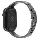 For Apple Watch 42mm / 41mm / 40mm / 38mm Diamond Quick Release Chain Bracelet Metal Watch Band(Black) - 2