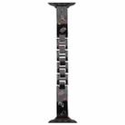 For Apple Watch 42mm / 41mm / 40mm / 38mm Diamond Quick Release Chain Bracelet Metal Watch Band(Black) - 3