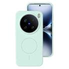 For vivo X200 Ultra Liquid Silicone Thin Circle MagSafe Phone Case(Mint Green) - 1