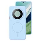 For Huawei Mate 60 Liquid Silicone Thin Circle MagSafe Phone Case(Sky Blue) - 1