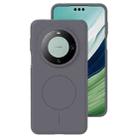 For Huawei Mate 60 Pro / 60 Pro+ Liquid Silicone Thin Circle MagSafe Phone Case(Charcoal Gray) - 1