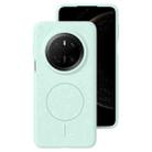 For Huawei Mate 70 Liquid Silicone Thin Circle MagSafe Phone Case(Mint Green) - 1