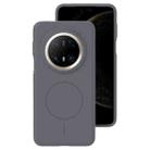 For Huawei Mate 70 Pro / 70 Pro+ Liquid Silicone Thin Circle MagSafe Phone Case(Charcoal Gray) - 1