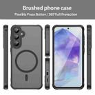 For Samsung Galaxy A55 5G Fan Dun Series TPU Hybrid PC Frosted Magsafe Phone Case(Black) - 2