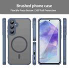 For Samsung Galaxy A55 5G Fan Dun Series TPU Hybrid PC Frosted Magsafe Phone Case(Blue) - 2