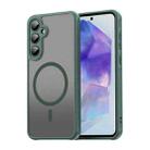 For Samsung Galaxy A55 5G Fan Dun Series TPU Hybrid PC Frosted Magsafe Phone Case(Green) - 1
