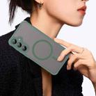 For Samsung Galaxy A55 5G Fan Dun Series TPU Hybrid PC Frosted Magsafe Phone Case(Green) - 3