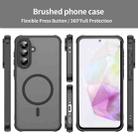 For Samsung Galaxy A56 5G Fan Dun Series TPU Hybrid PC Frosted Magsafe Phone Case(Black) - 2