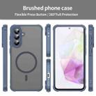 For Samsung Galaxy A56 5G Fan Dun Series TPU Hybrid PC Frosted Magsafe Phone Case(Blue) - 2