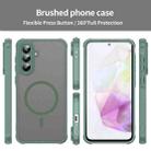 For Samsung Galaxy A56 5G Fan Dun Series TPU Hybrid PC Frosted Magsafe Phone Case(Green) - 2