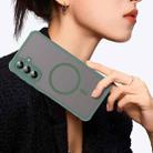 For Samsung Galaxy A56 5G Fan Dun Series TPU Hybrid PC Frosted Magsafe Phone Case(Green) - 3