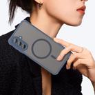 For Samsung Galaxy A17 5G Fan Dun Series TPU Hybrid PC Frosted Magsafe Phone Case(Blue) - 3