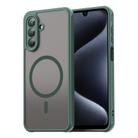 For Samsung Galaxy A17 5G Fan Dun Series TPU Hybrid PC Frosted Magsafe Phone Case(Green) - 1
