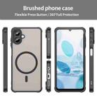 For Samsung Galaxy A07 4G Fan Dun Series TPU Hybrid PC Frosted Magsafe Phone Case(Black) - 2