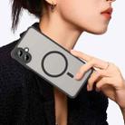 For Samsung Galaxy A07 4G Fan Dun Series TPU Hybrid PC Frosted Magsafe Phone Case(Black) - 3