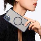 For Samsung Galaxy A07 4G Fan Dun Series TPU Hybrid PC Frosted Magsafe Phone Case(Blue) - 3
