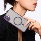 For Samsung Galaxy A07 4G Fan Dun Series TPU Hybrid PC Frosted Magsafe Phone Case(Purple) - 3