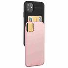 For iPhone 12 mini GOOSPERY SKY SLIDE BUMPER TPU + PC Sliding Back Cover Protective Case with Card Slot(Rose Gold) - 1