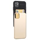 For iPhone 12 mini GOOSPERY SKY SLIDE BUMPER TPU + PC Sliding Back Cover Protective Case with Card Slot(Gold) - 1