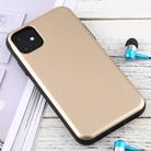 For iPhone 12 mini GOOSPERY SKY SLIDE BUMPER TPU + PC Sliding Back Cover Protective Case with Card Slot(Gold) - 2