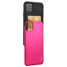 For iPhone 12 / 12 Pro GOOSPERY SKY SLIDE BUMPER TPU + PC Sliding Back Cover Protective Case with Card Slot(Rose Red) - 1