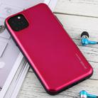 For iPhone 12 / 12 Pro GOOSPERY SKY SLIDE BUMPER TPU + PC Sliding Back Cover Protective Case with Card Slot(Rose Red) - 2