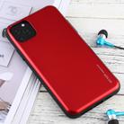 For iPhone 12 / 12 Pro GOOSPERY SKY SLIDE BUMPER TPU + PC Sliding Back Cover Protective Case with Card Slot(Red) - 2