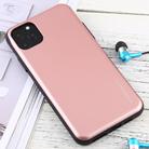 For iPhone 12 / 12 Pro GOOSPERY SKY SLIDE BUMPER TPU + PC Sliding Back Cover Protective Case with Card Slot(Rose Gold) - 2