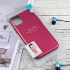 For iPhone 12 Pro Max GOOSPERY SKY SLIDE BUMPER TPU + PC Sliding Back Cover Protective Case with Card Slot(Rose Red) - 4
