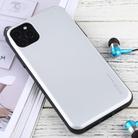 For iPhone 12 Pro Max GOOSPERY SKY SLIDE BUMPER TPU + PC Sliding Back Cover Protective Case with Card Slot(Silver) - 2