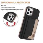 For iPhone 11 Colour Matching Horizontal Magnetic Card Bag RFID MagSafe Phone Case(Black) - 3