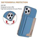 For iPhone 11 Colour Matching Horizontal Magnetic Card Bag RFID MagSafe Phone Case(Baby Blue) - 3