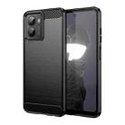 For HMD Fusion Carbon Fiber Brushed Texture TPU Phone Case(Black) - 1