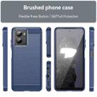 For HMD Fusion Carbon Fiber Brushed Texture TPU Phone Case(Blue) - 2