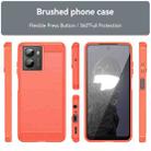 For HMD Fusion Carbon Fiber Brushed Texture TPU Phone Case(Red) - 2