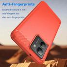For HMD Fusion Carbon Fiber Brushed Texture TPU Phone Case(Red) - 3