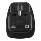 WSA-7 UK Plug Global Travel Universal Adapter with Safety Shutter(Black) - 3