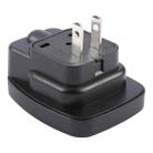WSA-6 US / JP Plug Global Travel Universal Adapter with Safety Shutter(Black) - 2