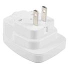 WSA-6 US / JP Plug Global Travel Universal Adapter with Safety Shutter(White) - 2