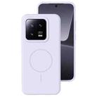 For Xiaomi 13 Liquid Silicone Thin Circle MagSafe Phone Case(Light Purple) - 1