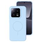 For Xiaomi 13 Liquid Silicone Thin Circle MagSafe Phone Case(Sky Blue) - 1