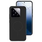 For Xiaomi 14 Liquid Silicone Thin Circle MagSafe Phone Case(Black) - 1