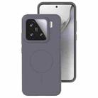 For Xiaomi 15 Liquid Silicone Thin Circle MagSafe Phone Case(Charcoal Gray) - 1