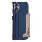 For Samsung Galaxy A06 Colour Matching Horizontal Magnetic Card Bag RFID MagSafe Phone Case(Dark Blue) - 1