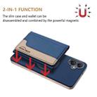 For Samsung Galaxy A06 Colour Matching Horizontal Magnetic Card Bag RFID MagSafe Phone Case(Dark Blue) - 2