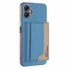 For Samsung Galaxy A06 Colour Matching Horizontal Magnetic Card Bag RFID MagSafe Phone Case(Baby Blue) - 1